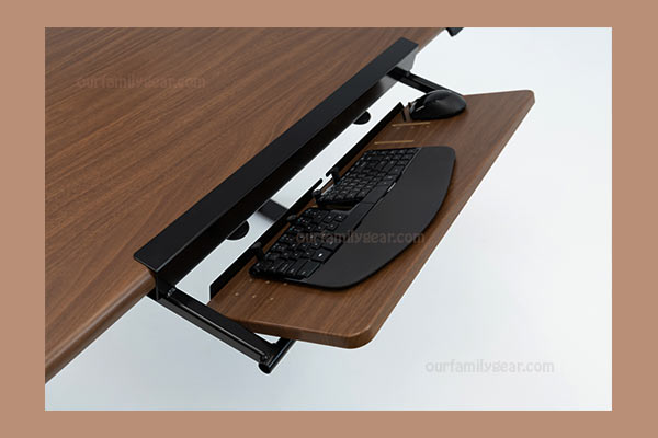 computer table with keyboard tray 