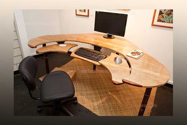 computer table with keyboard tray 