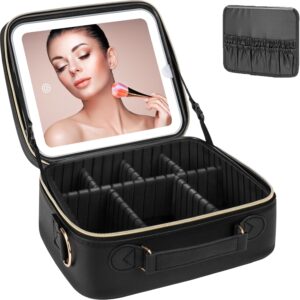 Makeup Bag Cosmetic Bag for Women Black