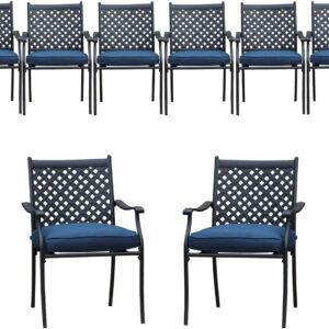 Super LOKATSE HOME 8 Piece Outdoor Patio Dining Chair Set