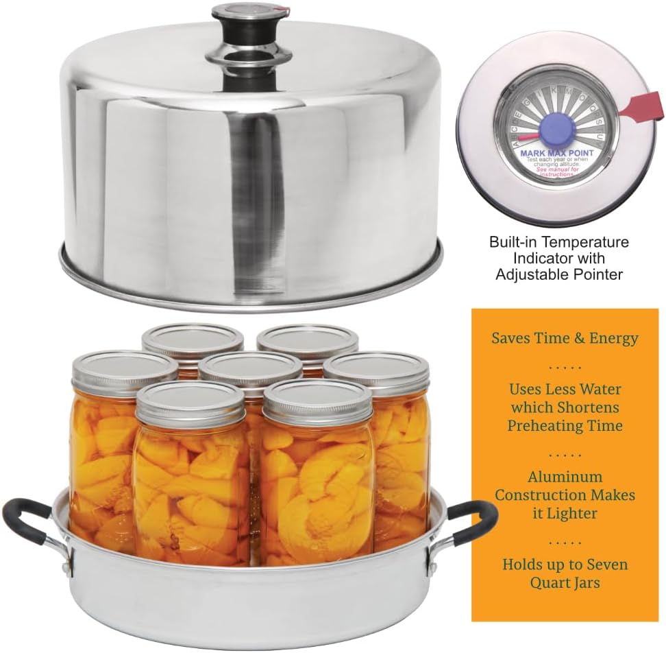 Kitchen Crop Steam Canner with Temperature Indicator Kitchen Crop Steam Canner with Temperature Indicator