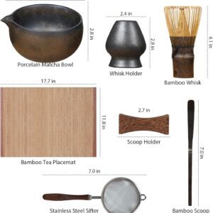 Piece Matcha Set with Bowl & 100-Prong Bamboo Whisk