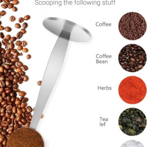 Stainless Steel Coffee Scoop & Tamping Spoon
