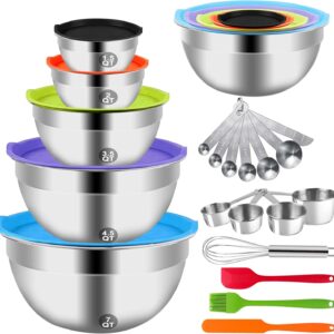 WEPSEN Mixing Bowls with Lids Set