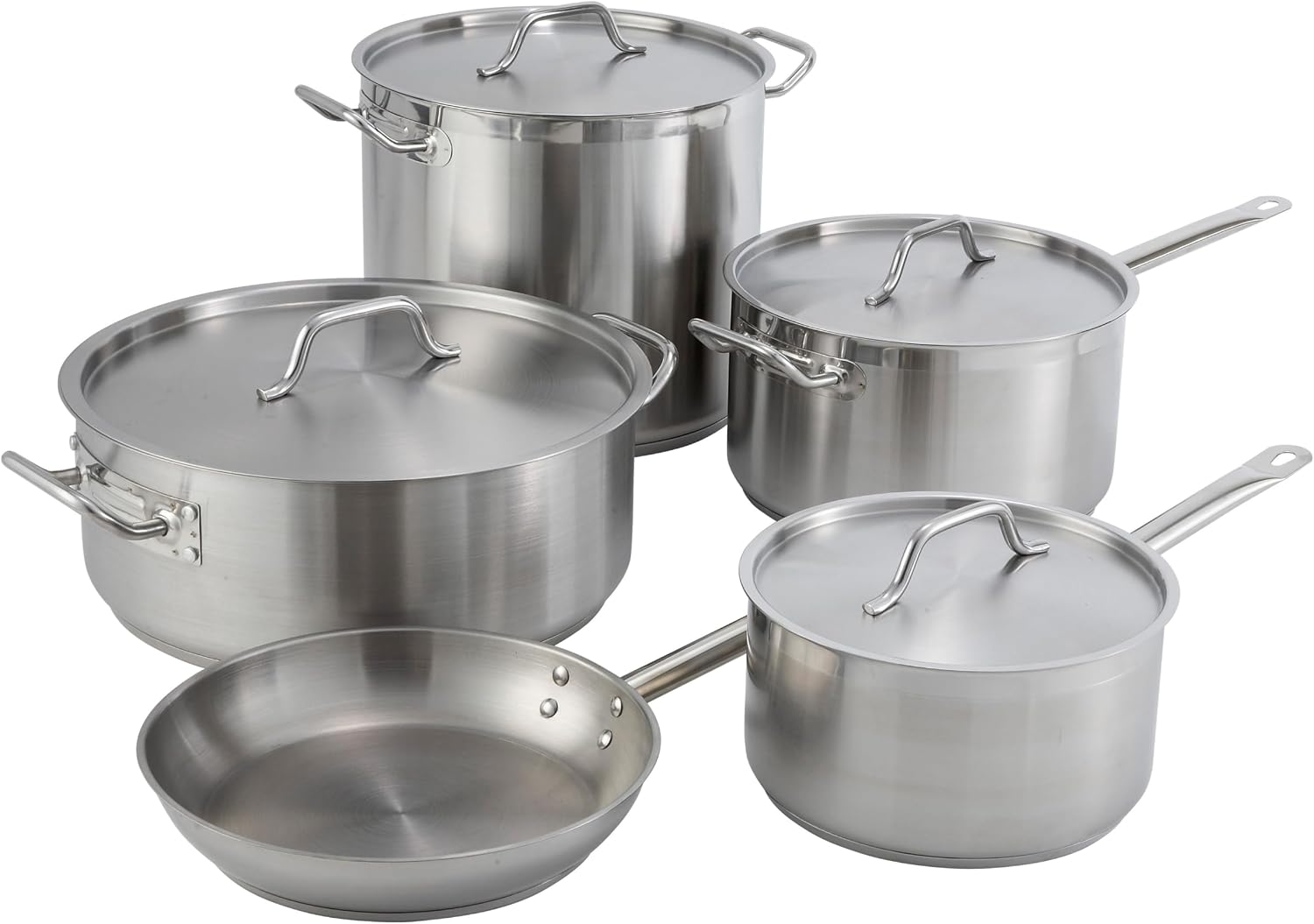 Winco Stainless Steel Brazier Pan with Lid Winco Stainless Steel Brazier Pan with Lid