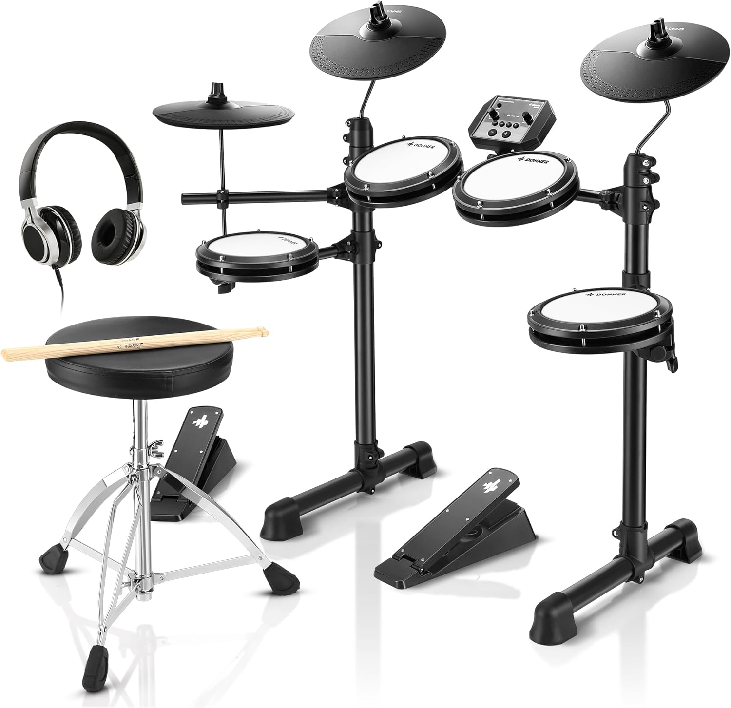 Electronic Drum Set with Mesh Pads Electronic Drum Set with Mesh Pads