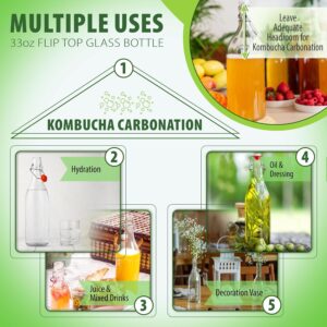 Flip Top Glass Bottles