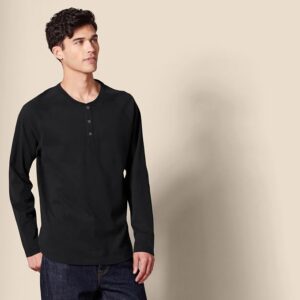 MenLong Sleeve Henley Shirt