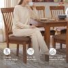 Rustic Brown Dining Chairs Set