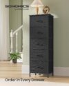 SONGMICS drawer fabric dresser