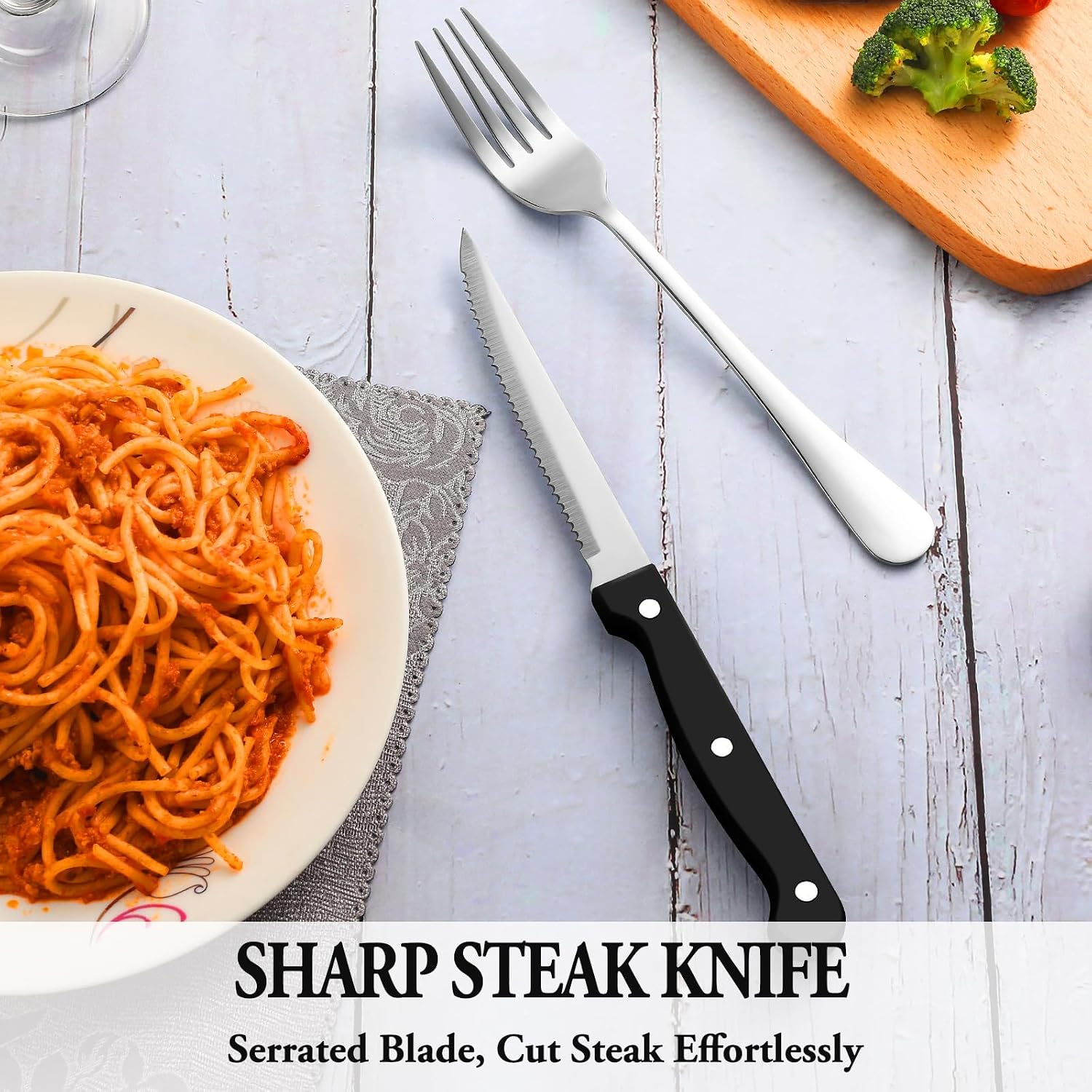 Silverware Set for with Steak Knives Silverware Set for with Steak Knives