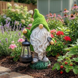 Solar Garden Gnome Statue