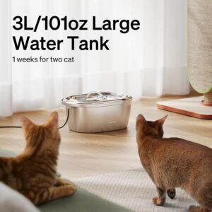 stainless steel cat water fountain