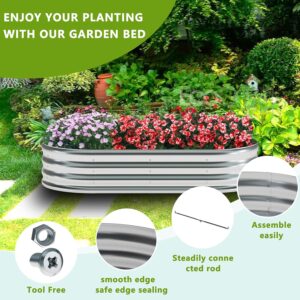 zizin galvanized raised garden