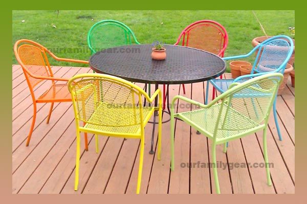 How to clean wrought iron outdoor patio furniture