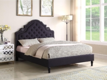 Great quality Tall Platform Bed with Cloth Headboard