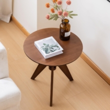 Attractive Maydear Bamboo Round Side Table