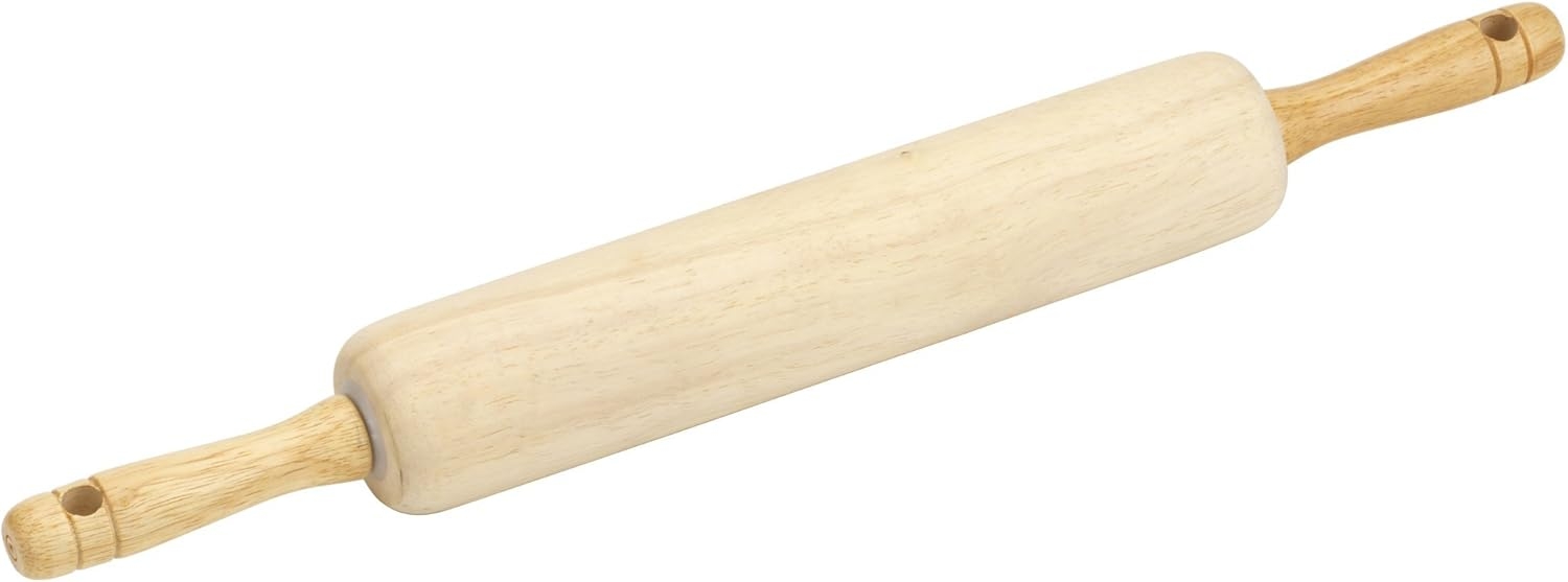 GoodCook Classic Wooden Rolling Pin with Easy-Roll Bearings