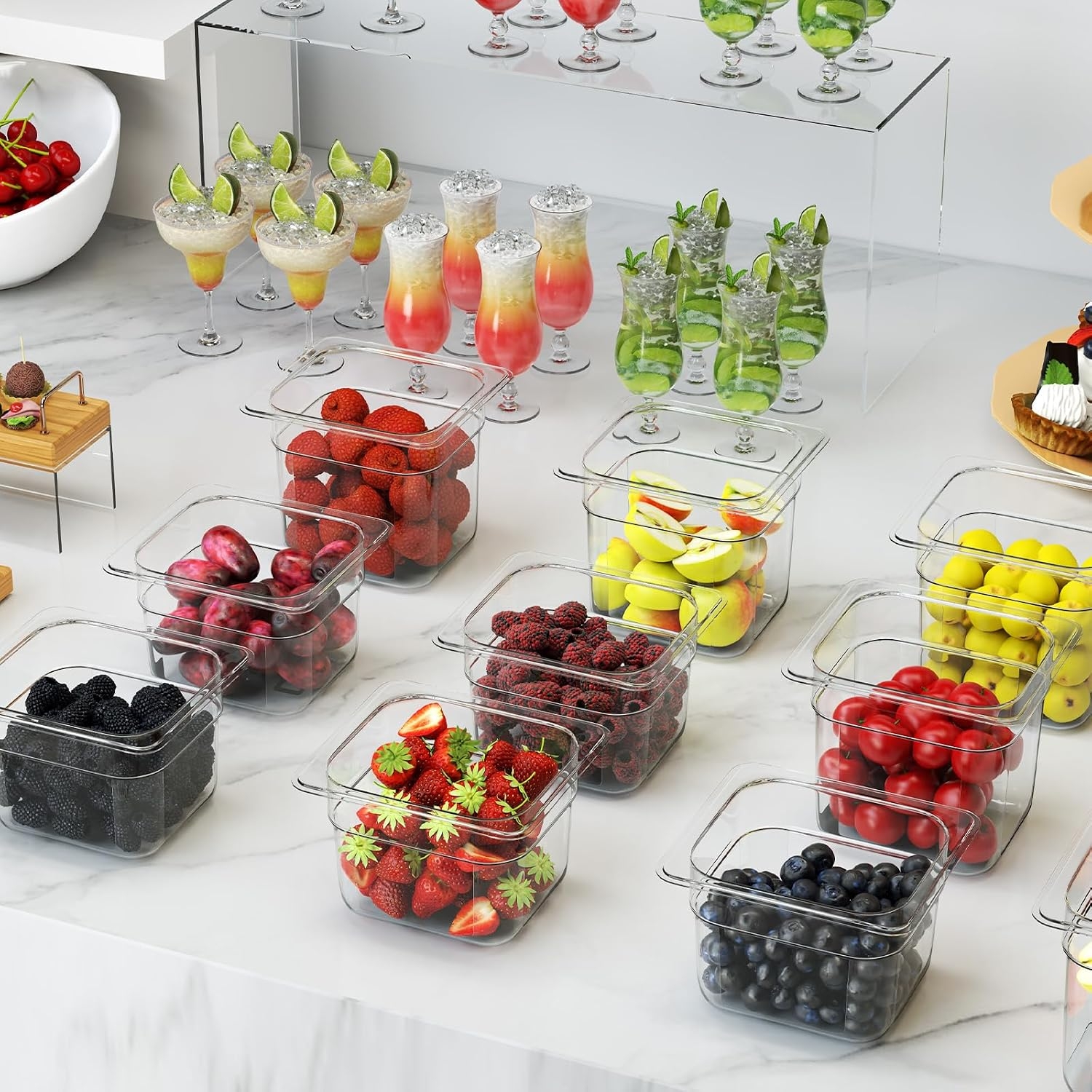 NSF Polycarbonate Food Pans with Lids