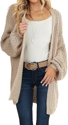 Women’s Oversized Long Knit Cardigan