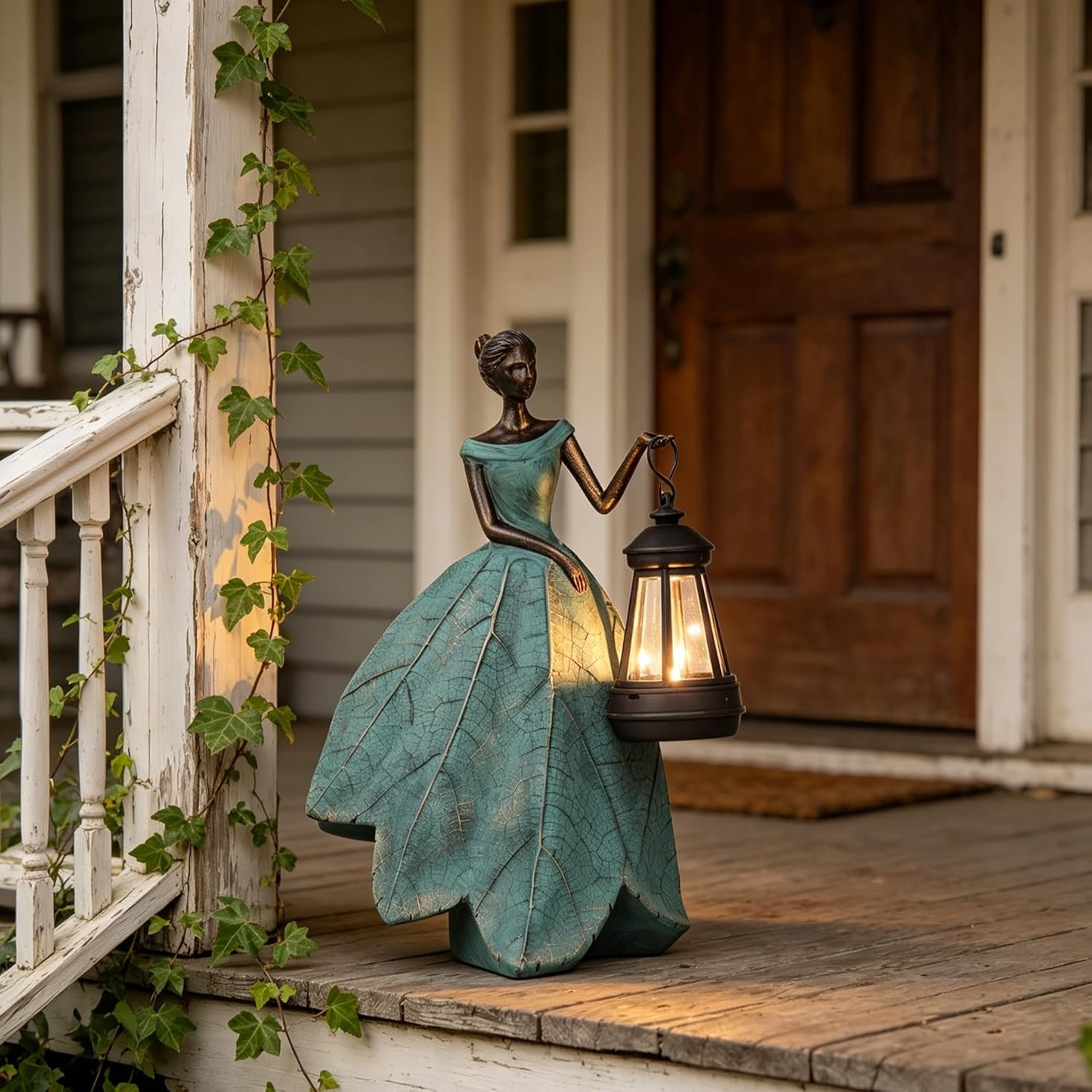 Solar Fairy Garden Statue with Lights
