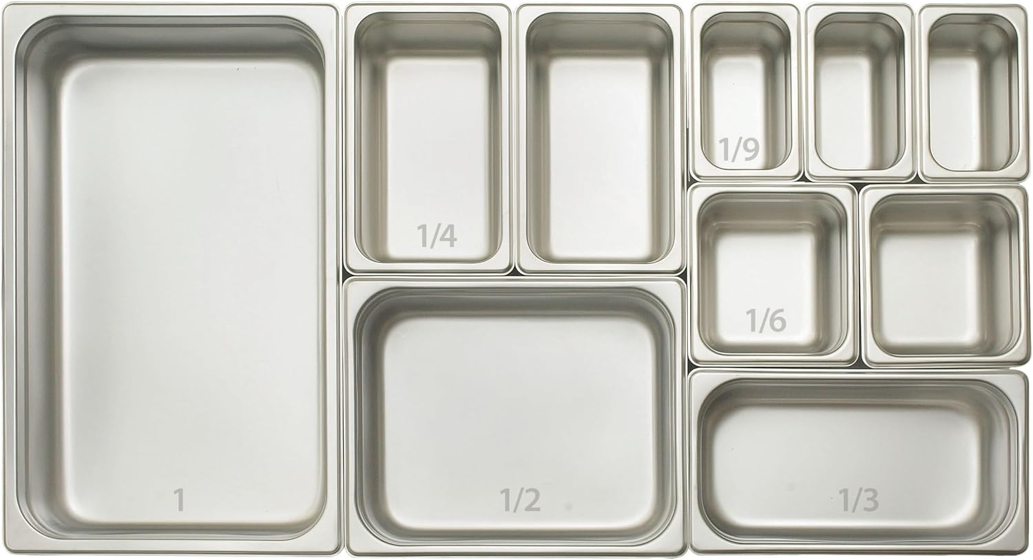 Stainless Steel Food Pan, NSF Listed