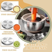 Stainless Steel Mixing Bowls Set with Airtight Lids