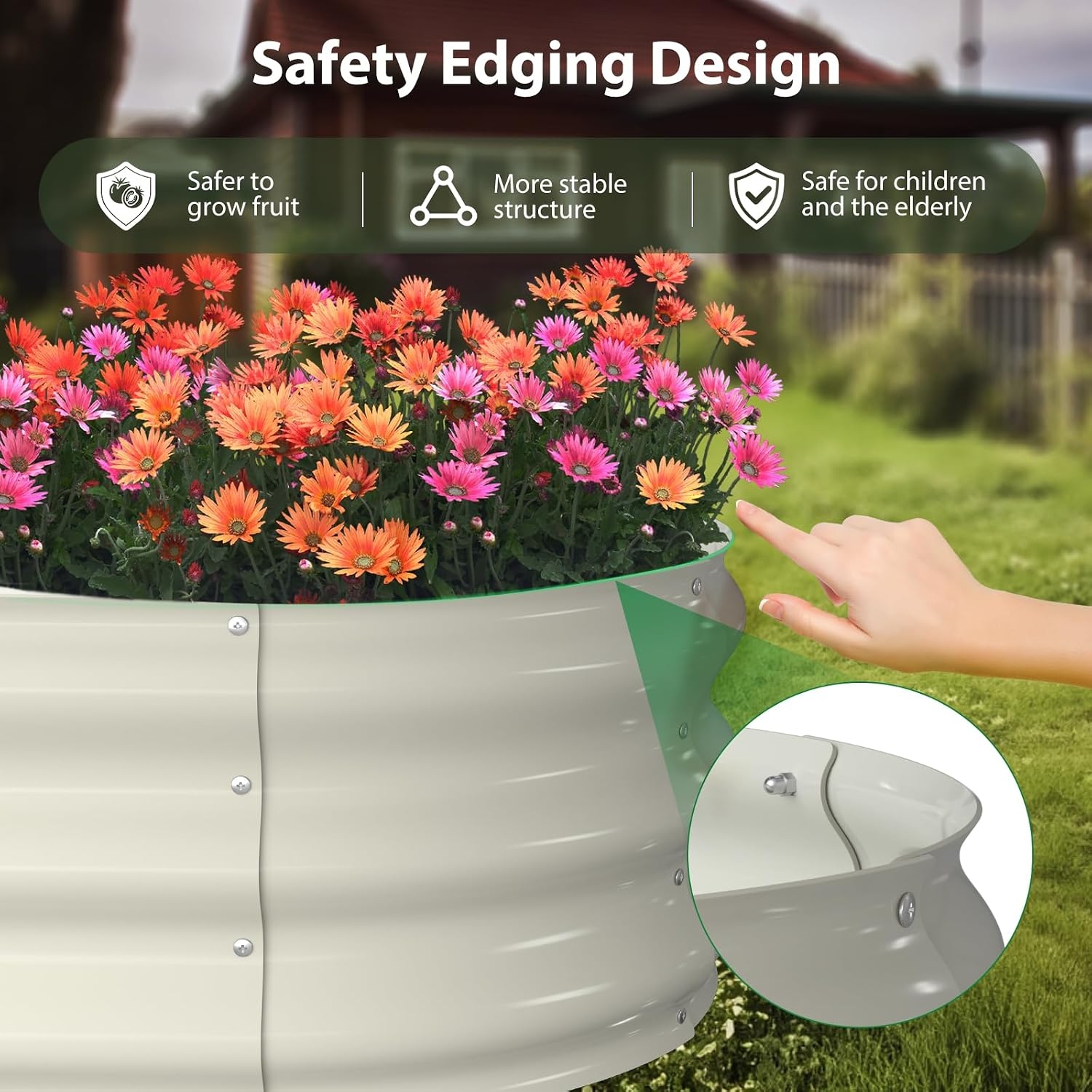 Winpull Galvanized Raised Garden